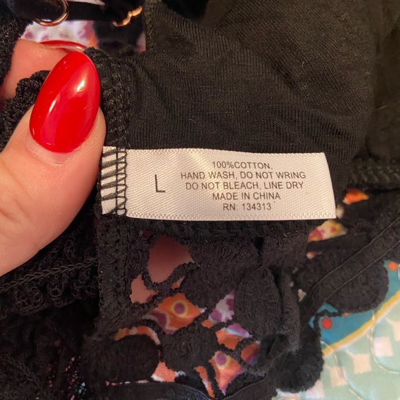 Strappy boho crochet style bralette size L - Picture 3 of 3